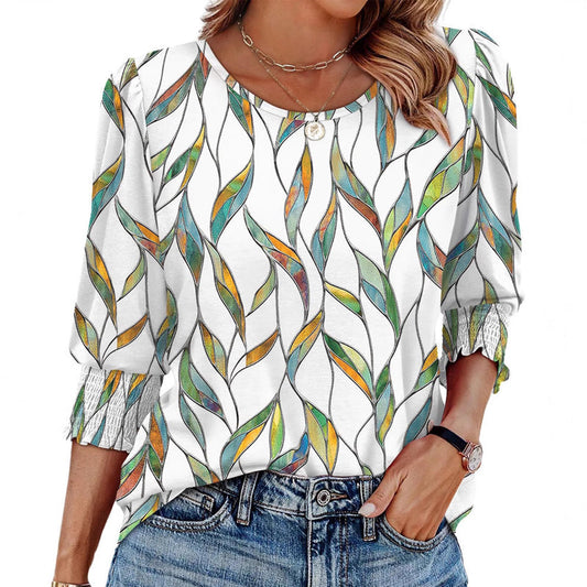 🔥Hot Sale 50% OFF⏳Women’s Casual Three-quarter Sleeve Blouses