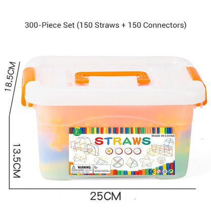 🎁Gift Idea Hot Sale 49% OFF🔥Flexible Straw Constructor Building Toy