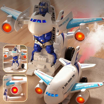 🎁Gift Idea Hot Sale 50% OFF🔥2-in-1 Electric Transforming Airplane Robot Toys