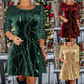 👗🎁Christmas Hot Sale 60% OFF NOW! ⏰ Elegant Sequin A-Line Dress - Stunning Shimmer & Perfect Fit, Ideal for Parties and Galas ✨