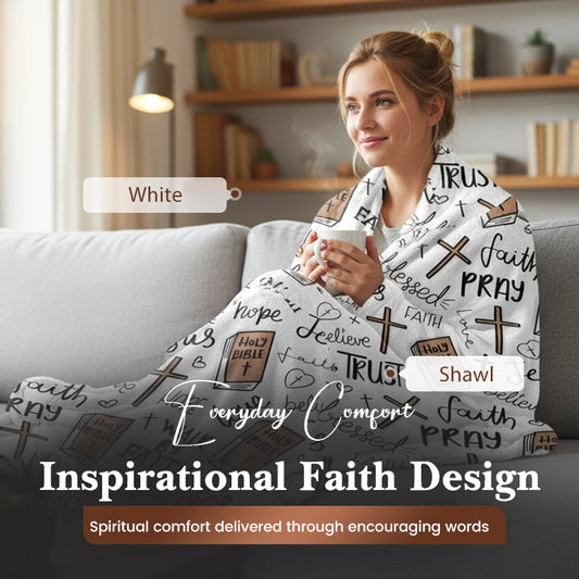 ⏰ Last Day Promotion-60% OFF 🎉Faith-Inspired Cozy Ultra-Soft Throw Blanket