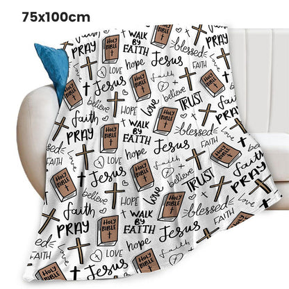 ⏰ Last Day Promotion-60% OFF 🎉Faith-Inspired Cozy Ultra-Soft Throw Blanket
