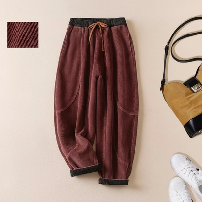 🎉This week's Special Sales - 60% OFF✨Women's Winter Warm Plush-Lined Corduroy Harem Pants