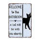 💝Vintage Highland Cow Sign – Funny"Are You Pooping?" Wall Decor😂