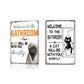💝Vintage Highland Cow Sign – Funny"Are You Pooping?" Wall Decor😂