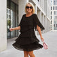 🌺Hot Sale 60% OFF💐Women's Elegant Layered Ruffle Sleeve Dress