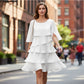 🌺Hot Sale 60% OFF💐Women's Elegant Layered Ruffle Sleeve Dress