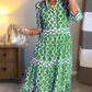 🎉This Week's Special Sales - 60% OFF✨Women’s Geometric Print V-Neck Maxi Dress
