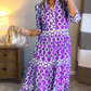 🎉This Week's Special Sales - 60% OFF✨Women’s Geometric Print V-Neck Maxi Dress