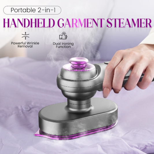⏳ Limited Time 50% Off! 💥Portable 2-in-1 Handheld Garment Steamer