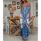 ⏰Last Day Promotion 60% OFF 🎉Women’s Retro Print V-Neck Sleeveless Maxi Dress