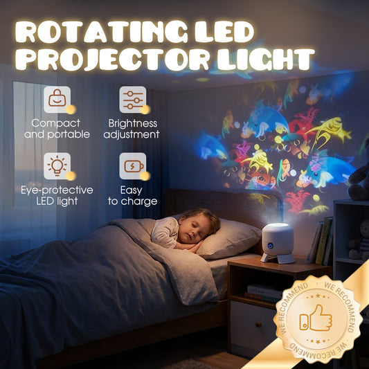 🥳2026 HOT SALE 60% OFF! Dynamic Rotating LED Light Projector🌙✨