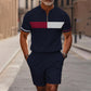 👕Summer Hot Sale 60% OFF⭐Men's Quarter-Zip Shirt & Shorts Set