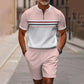 👕Summer Hot Sale 60% OFF⭐Men's Quarter-Zip Shirt & Shorts Set