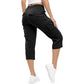 ⏳Limited-time Sale: ONLY ￡13.99!! ✨Womens Lightweight Capris Daily&Travel Quick Dry Cargo Pants with 6 Pockets 👖🌿