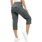 ⏳Limited-time Sale: ONLY ￡13.99!! ✨Womens Lightweight Capris Daily&Travel Quick Dry Cargo Pants with 6 Pockets 👖🌿