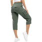 ⏳Limited-time Sale: ONLY ￡13.99!! ✨Womens Lightweight Capris Daily&Travel Quick Dry Cargo Pants with 6 Pockets 👖🌿