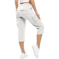 ⏳Limited-time Sale: ONLY ￡13.99!! ✨Womens Lightweight Capris Daily&Travel Quick Dry Cargo Pants with 6 Pockets 👖🌿