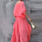 💋LAST DAY SALE 65% OFF💃Loose Top & Slit Wide-Leg Pants Chiffon 2-Piece Set