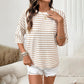 🔥HOT SALE 60% OFF✨Women's Striped Relaxed Fit T-Shirt