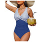 🎉 Last Day Promotion 60% OFF 🩱Women's One-Piece Swimsuit – Tummy control ruching, elegant twist-front. Wide straps stay put, no digging. Quick-dry fabric. Perfect for pool or beach. 🌊💕