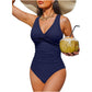 🎉 Last Day Promotion 60% OFF 🩱Women's One-Piece Swimsuit – Tummy control ruching, elegant twist-front. Wide straps stay put, no digging. Quick-dry fabric. Perfect for pool or beach. 🌊💕