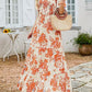 ⏳Limited-Time 50% Discount!!💞2026 Women's Casual Floral Print Short Flutter Sleeve Smocked High Waist Flowy Maxi Dress