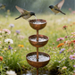 🔥 Last Day Promotion-60% OFF✨☔️3-Tier Rustic Metal Bird Feeder & Drinker Stake