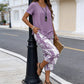 🥳SUMMER HOT SALE 50% OFF! 🔥Casual Round Neck Layered Tunic Top and Wide Leg Pants Set