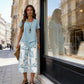 🥳SUMMER HOT SALE 50% OFF! 🔥Casual Round Neck Layered Tunic Top and Wide Leg Pants Set
