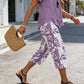 🥳SUMMER HOT SALE 50% OFF! 🔥Casual Round Neck Layered Tunic Top and Wide Leg Pants Set