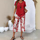 🥳SUMMER HOT SALE 50% OFF! 🔥Casual Round Neck Layered Tunic Top and Wide Leg Pants Set