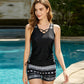 ⏰LAST DAY 60% OFF🏖️Miraclesuit Women's Tummy Control Tankini Set with Built-In Bra – Flattering Boho Swimwear with Shorts