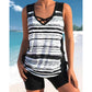 ⏰LAST DAY 60% OFF🏖️Miraclesuit Women's Tummy Control Tankini Set with Built-In Bra – Flattering Boho Swimwear with Shorts