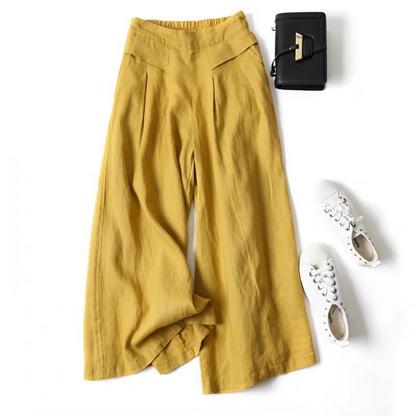 ✨HOT SALE 49% OFF👖Women's Cotton-Linen Wide-Leg Pants