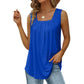 🏖️SUMMER HOT SALE 60% OFF!!👕Women's Square Neck Sleeveless Vest T-Shirt✨Soft Stretchy Basic Camisole All-Match Daily Commute Holiday Outfit🇬🇧