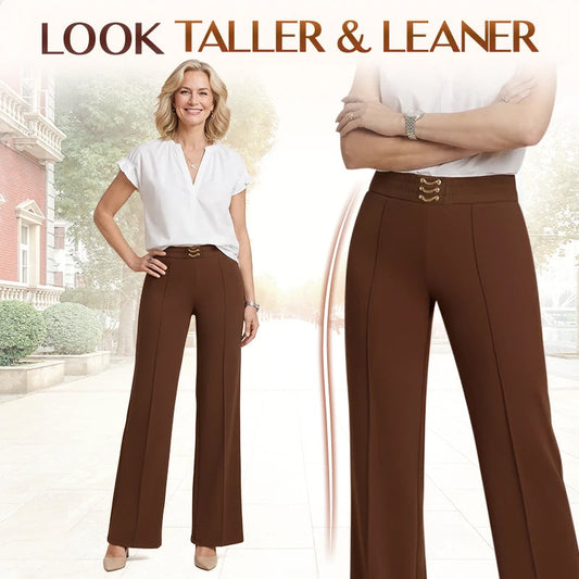 ⏳LAST DAY SALE 60% OFF !!📢Women's Perfect Drape High Rise Ultra Soft Pull-On Pants