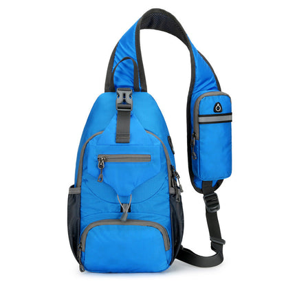 🎒 50% OFF NOW! 💧Unisex Outdoor Sling Crossbody Bag – Multi-Pocket, Water-Resistant, Breathable Back 🌦️