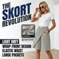 ⏳LAST DAY SALE 60% OFF !!📢Women's Casual Elastic Waist Wrap Skort
