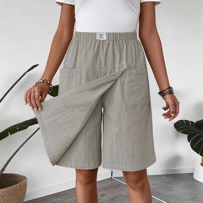 ⏳LAST DAY SALE 60% OFF !!📢Women's Casual Elastic Waist Wrap Skort