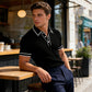 ⏳LAST DAY SALE 60% OFF !!📢💥Men's Tipped Collared Shirt