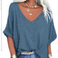 📢Summer Hot Sale 50% OFF⏰Women's Casual Loose V-Neck Top