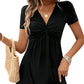 🌺Summer Hot Sale 50% OFF💐Women's V-neck Front Knotted Sleeveless Dress
