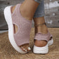 ⏳LAST DAY SALE 60% OFF!🔥🔥Women's Breathable Knit Platform Sandals