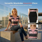🌺Summer Hot Sale 60% OFF💐Women's Faux Two-Piece Striped Henley Top