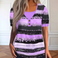 🌺Summer Hot Sale 60% OFF💐Women's Faux Two-Piece Striped Henley Top