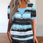 🌺Summer Hot Sale 60% OFF💐Women's Faux Two-Piece Striped Henley Top