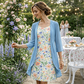 🌺Summer Hot Sale 50% OFF💐Women's Elegant Chiffon Dress & Cardigan 2-Piece Set