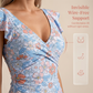 🌺Summer Hot Sale 60% OFF💐Women's Elegant V-Neck Tummy Control Swim Dress