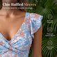 🌺Summer Hot Sale 60% OFF💐Women's Elegant V-Neck Tummy Control Swim Dress